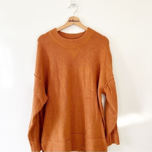 Aerie Oversized Knit Ribbed Sweater - Picture 4 of 8